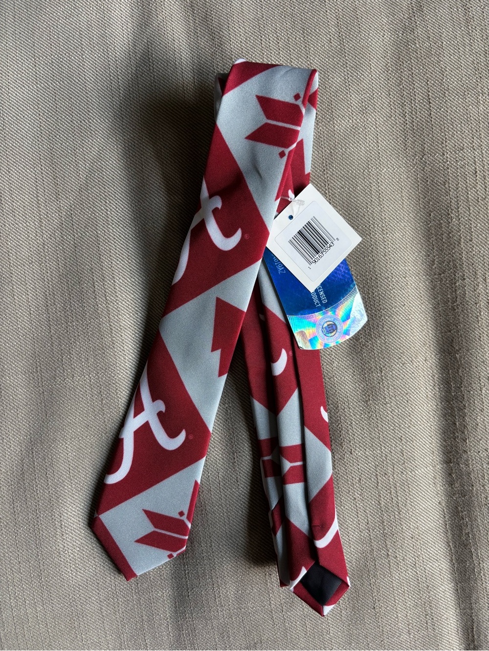 Alabama Crimson Tide Maroon and Gray Patterned Tie NWT